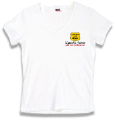 Natasha James Women's White T-shirt