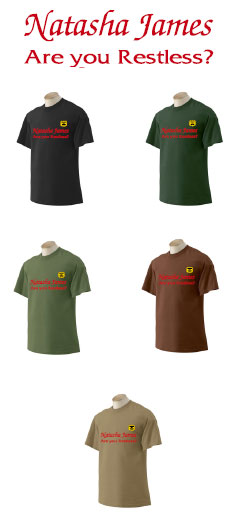 Natasha James Men's T-shirt Colors